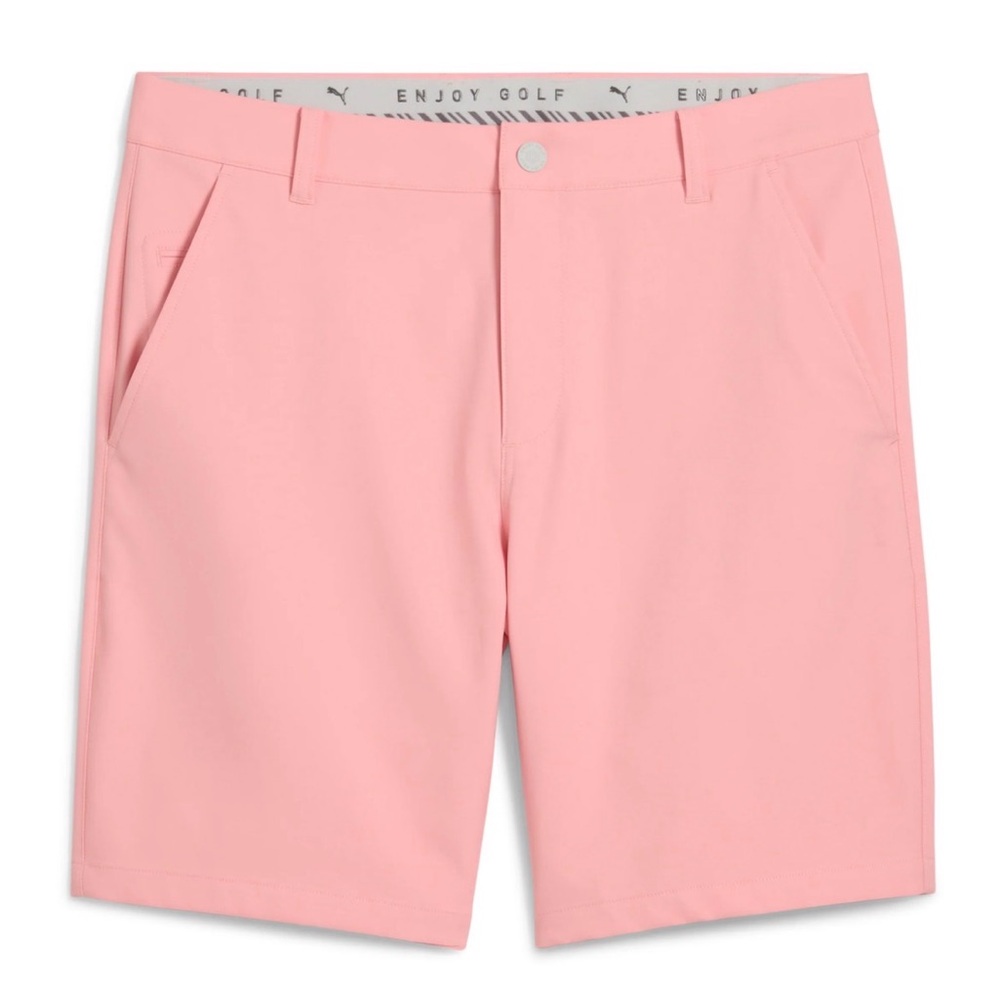 Puma Men's Light Pink Flat Front Shorts